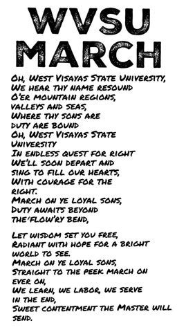 West Visayas State University Hymn by Romulo J. Pangan and .